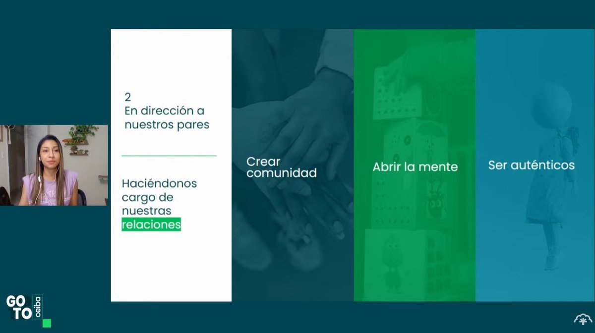 CeibaSoftware's tweet photo. @yuyigg
 nos lleva a explorar el cómo hacernos cargo de nuestras emociones:

"Para lograr que nuestros equipos reconozcan sus errores, debemos brindar entornos seguros desde el liderazgo". 

#GoToCeiba https://t.co/5hS854G59o