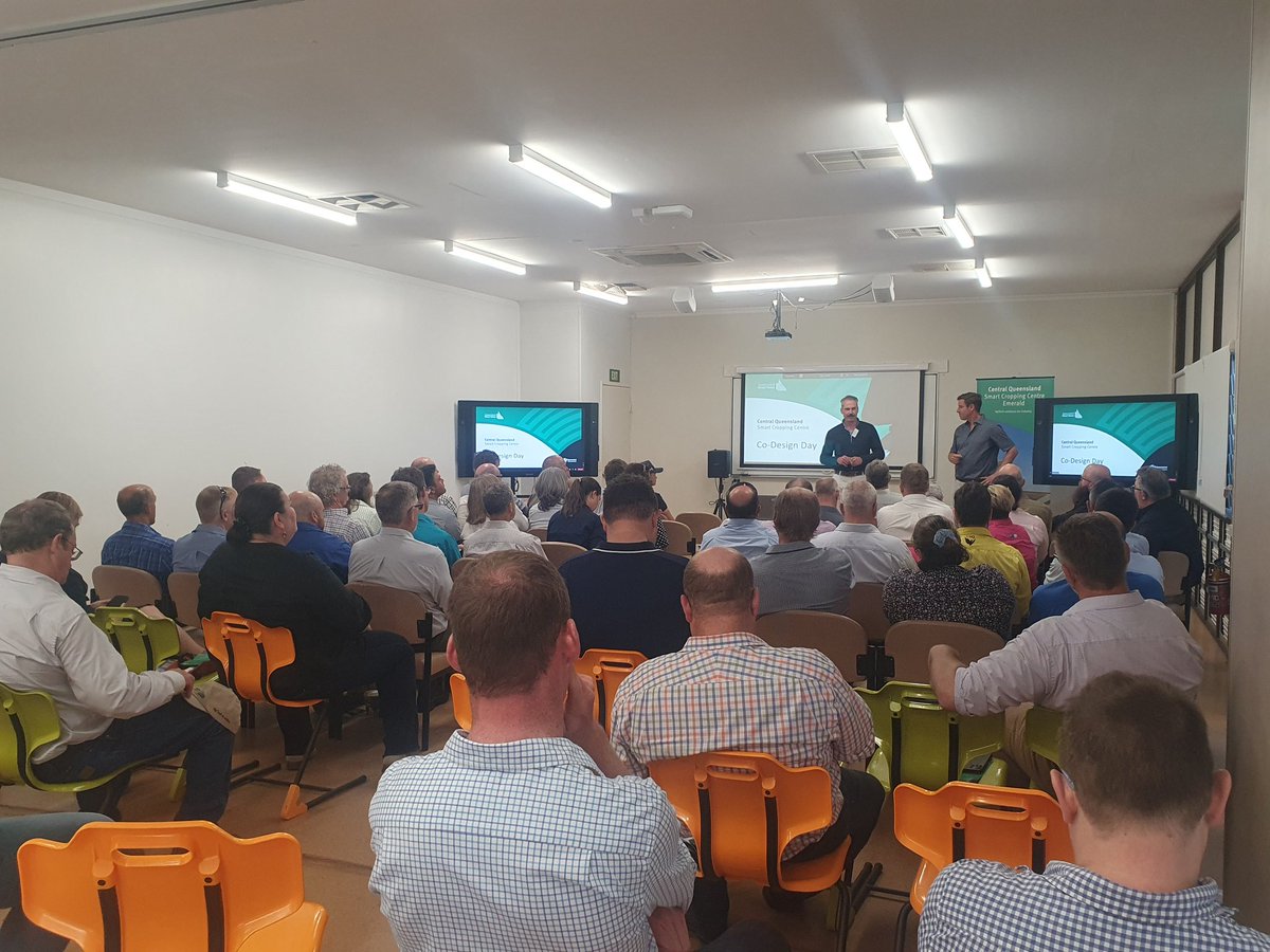 QSP73Z's tweet photo. CQ Smart Cropping Centre Co-Design Workshop in Emerald today. Exciting times!ππ½ππ½ππ½ #qldsmartfarms #qldagtechmonth @CottonResearch @CHDCorp @DAFFgov @AliciaDunbar4 @BadenURen https://t.co/WsAsXQPDfj