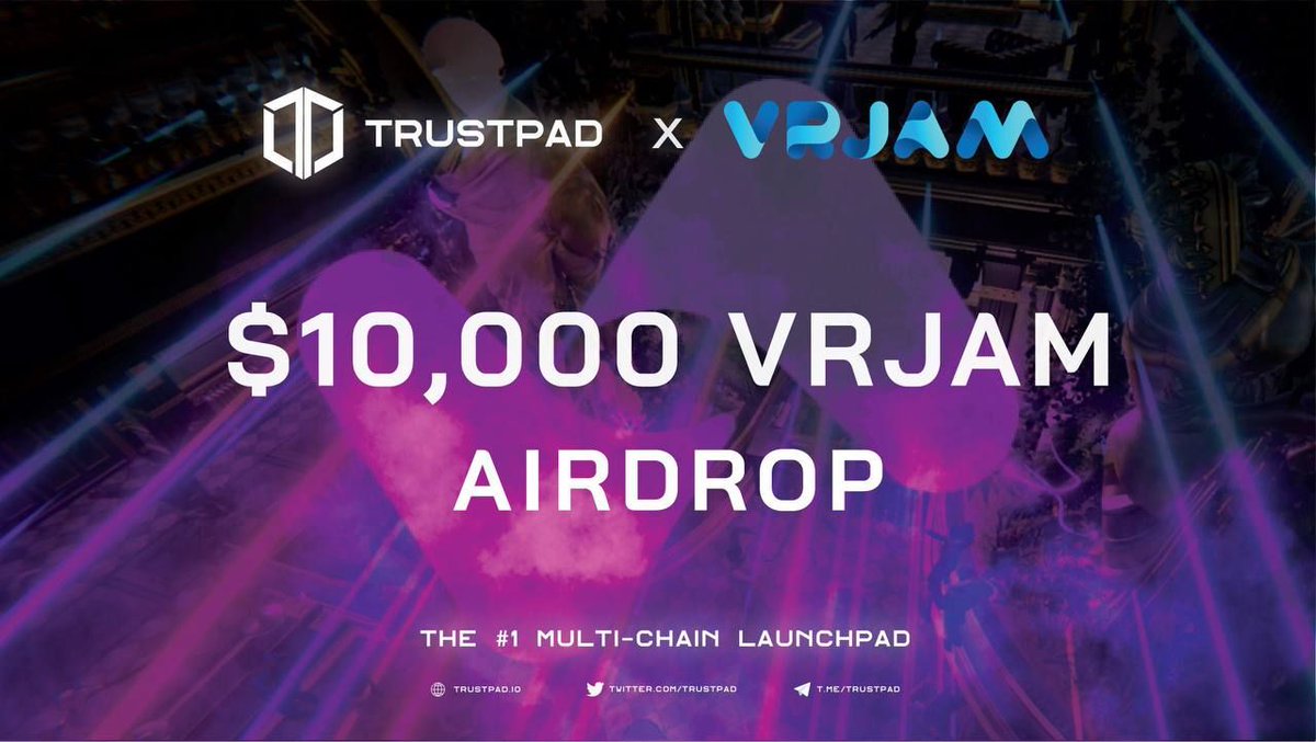 lightcrypton's tweet photo. Welcome to TrustPad x VRJAM | $10,000 $VRJAM AIRDROP🔥

💢Airdrop link: https://t.co/bVvdAQW7X7

📲Follow Twitter
📲Telegram Channel
📲Submit Polygon Address
📲All Done

অফার অনেক শক্তিশালী জয়েন করুন তাড়াতাড়ি সম্ভব।
#TrustPad #Airdrop #VRJAM #DaoMaxtan https://t.co/SXqKJVv7QI