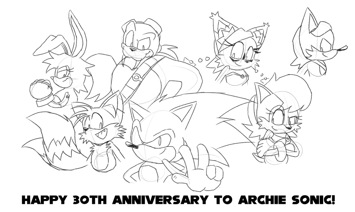 SatFFOfficial's tweet photo. Oh, and another thing...

It's Archie Sonic's 30th anniversary! 🥳🥳🥳🥳

#Sonic #SEGA #SonicTheHedgehog #SallyAcorn #Tails #MilesTailsPrower #BunnieRabbot #AntoineDCoolette #RotorTheWalrus #NicoleTheHoloLynx #Sonicfanart #SonicAndTheFreedomFighters #Sonicfanseries https://t.co/QEfSq7hqp0