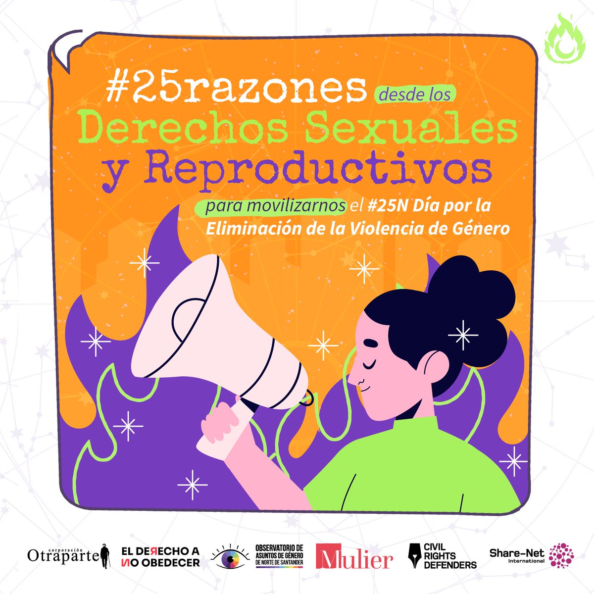 MulierVenezuela's tweet photo. #25Razones | 20. Este #25N no autorizamos 🚫 el privar a las mujeres del placer, reduciendo su rol a la maternidad, limitando su educación sexual a los riesgos de contraer ETS, embarazos no planificados y presionándoles a desestimar sus proyectos de vida.
@AVESA_ONG_VZLA https://t.co/lZMEl3zeTM