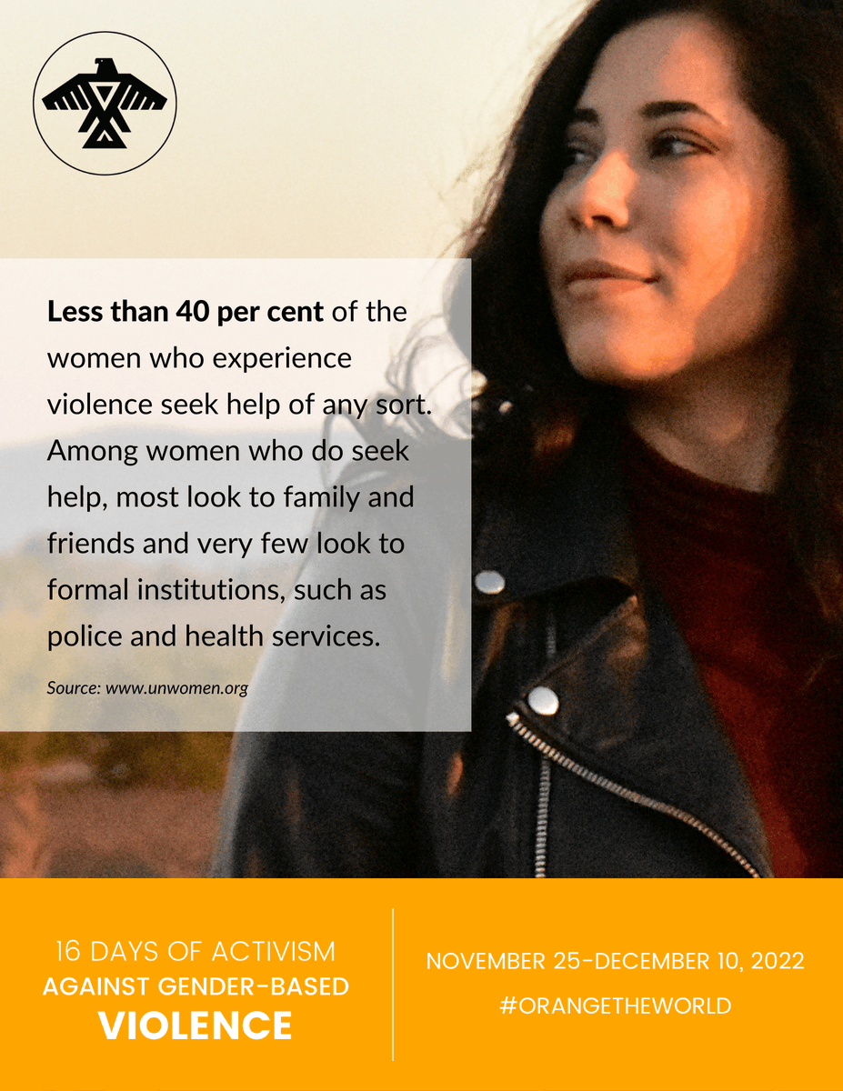 Violence against women and girls has been heightened by the COVID-19 pandemic. Be aware of available resources, and help to create safe spaces 🧡 #OrangeTheWorld #EndGBV