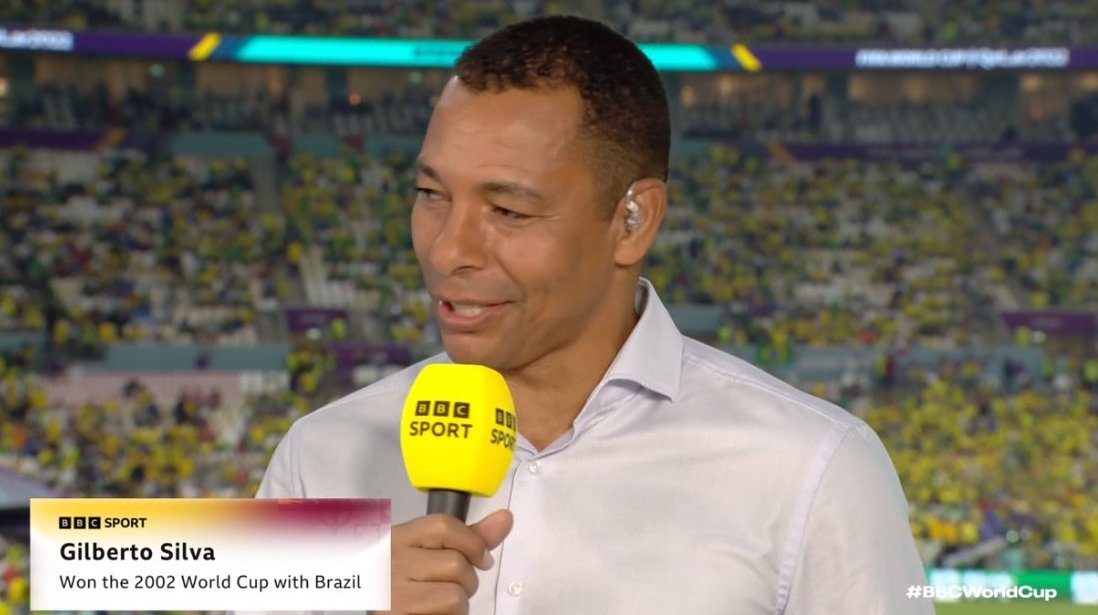 Gilberto Silva: ''These younger players are growing up fast as they are playing in the bigger leagues. Deciding games for Real Madrid, Arsenal and other big clubs. When they come to Brazil they just work.'' #Qatar2022 #BRASRB