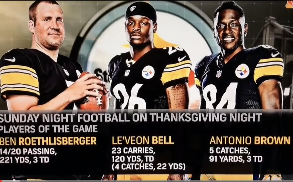 Thanksgiving throwback to the Killer Bs #Steelers #NFL