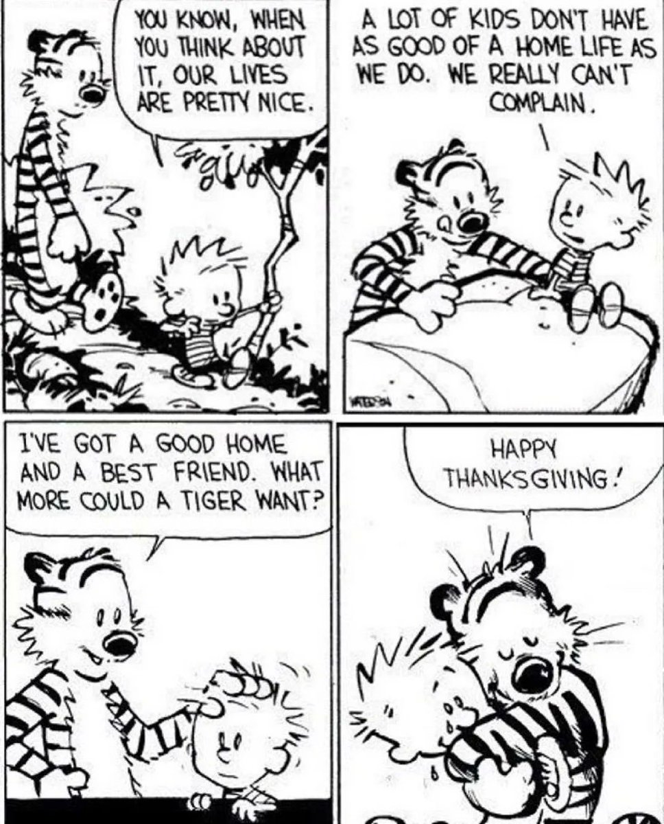 Calvin And Hobbes On Twitter Happy Thanksgiving 🦃 Calvinandhobbes