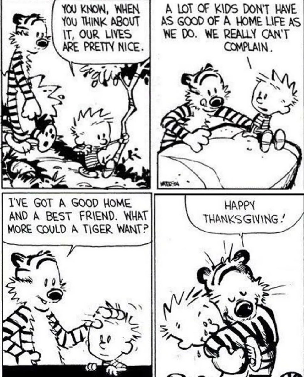 Calvinn_Hobbes's tweet photo. Happy Thanksgiving! 🦃 #CalvinandHobbes https://t.co/noDbu0tRLD