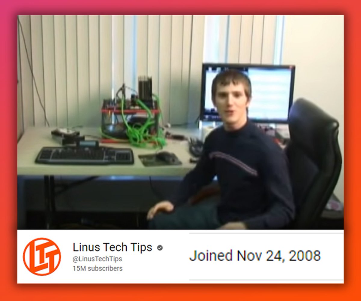 LinusTech's tweet photo. What a difference a short 14 years can make. Happy 14th Birthday LTT Community! https://t.co/5epO795ihW