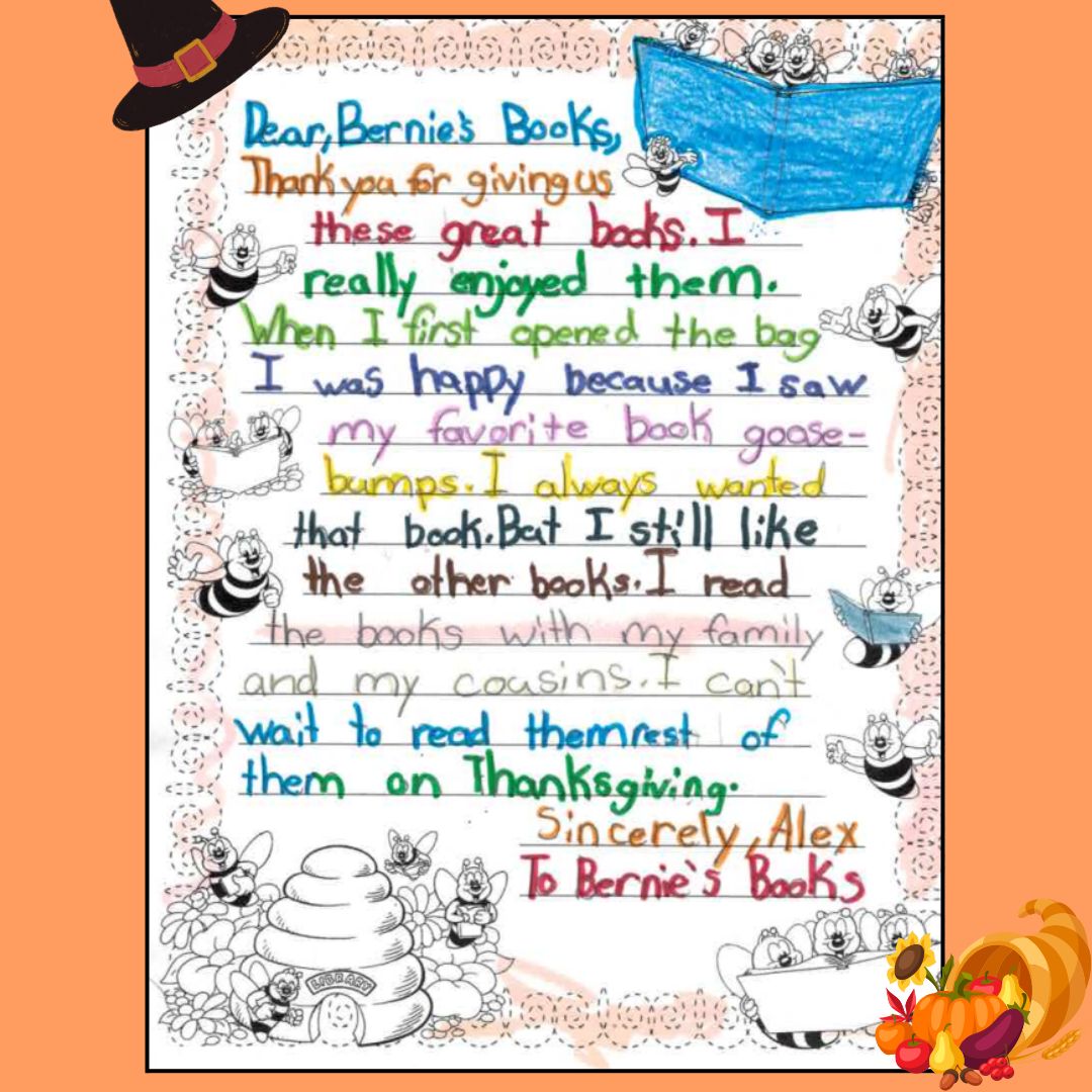 berniesbookbank's tweet photo. #ThankYouNoteThursday hits different on Thanksgiving! 🦃 Happy eating. 🙌 

#BooksForABetterLife #ChangTheStory #ThanksGiving https://t.co/PAbjivmNMB