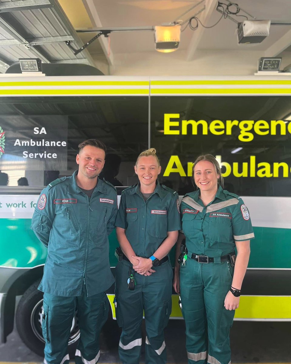 And they’re off! 🚑 32 new paramedics hit the roads this week as part of the 350 more ambos boost. Ryan, Hollie and Scarlett are some of the new faces to the Marion and Edwardstown teams. We know you'll all do a great job working together and supporting the metro community.