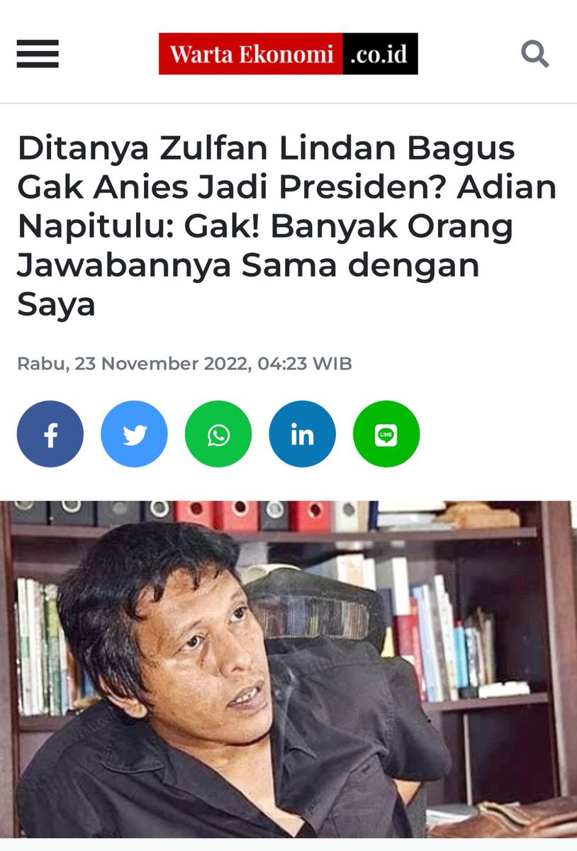 Pilih <a href="/aniesbaswedan/">Anies Rasyid Baswedan</a> jd presiden cmn nambahin dosa aja..