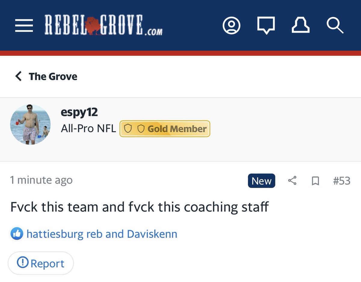 Message Board Geniuses on Twitter "🚨MELTDOWN ALERT 🚨 OleMiss is down