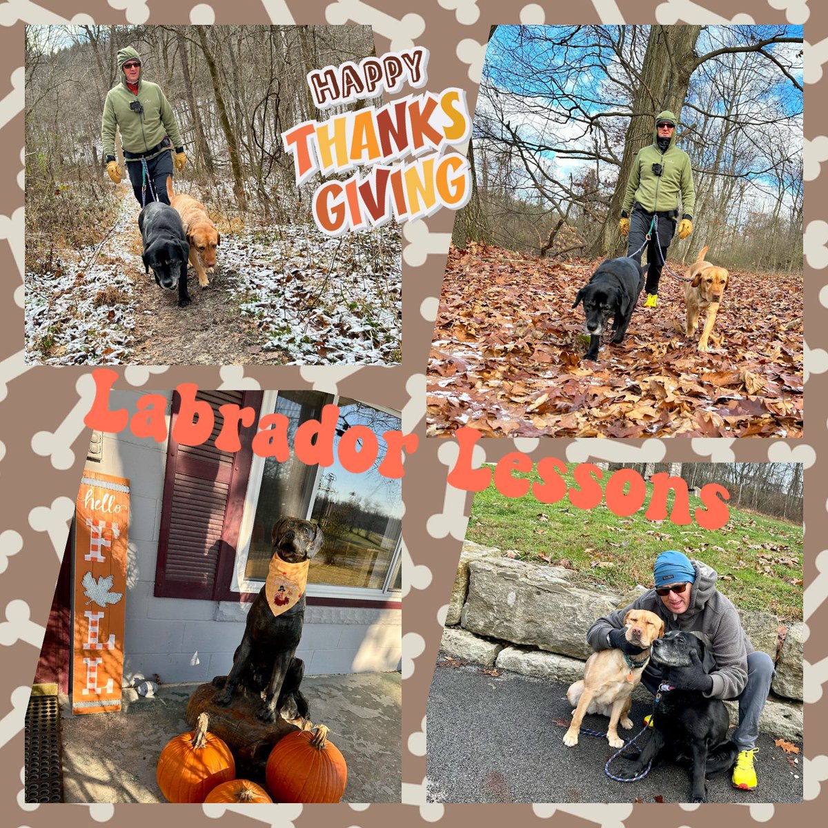 FitLabDeepCreek's tweet photo. #LabradorLessons from #FitLabPGH #podcast - #HappyThanksgiving2022 - the Labs are #thankful for: cooler weather; regular walks; and pumpkin falling on the floor during #thanksgivingdinner prep…What are you thankful for?
#wisewords #pghdogs #gratitude https://t.co/Yo0p2PWywd