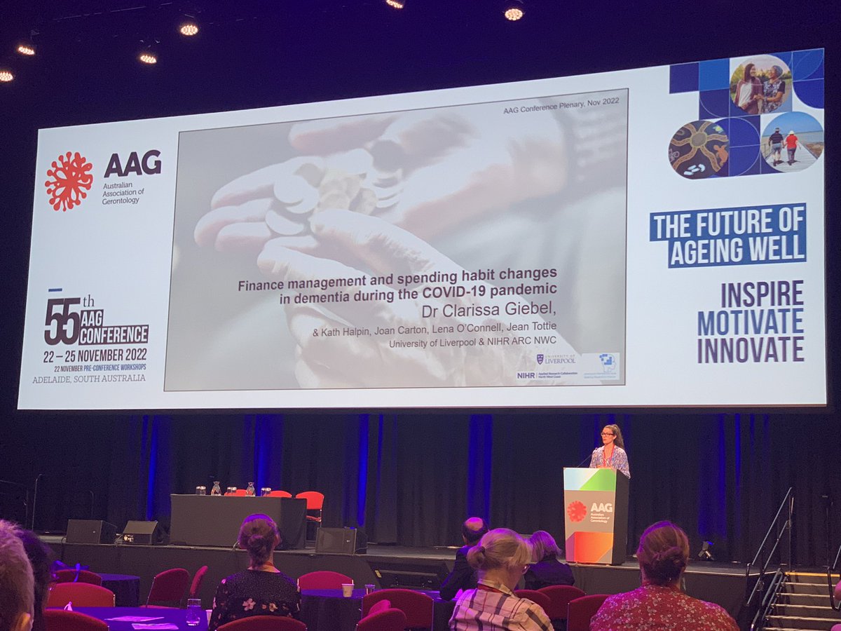 Fantastic to hear <a href="/ClarissaGiebel/">Dr Clarissa Giebel 🇪🇺 🇩🇪</a> speaking about finance management in dementia during the #AAGConf22 <a href="/gerontologyau/">AAG</a>