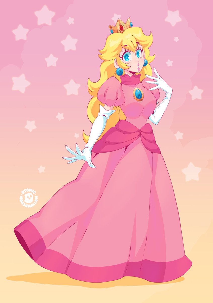 Princess Peach bump!  🍑 🍑