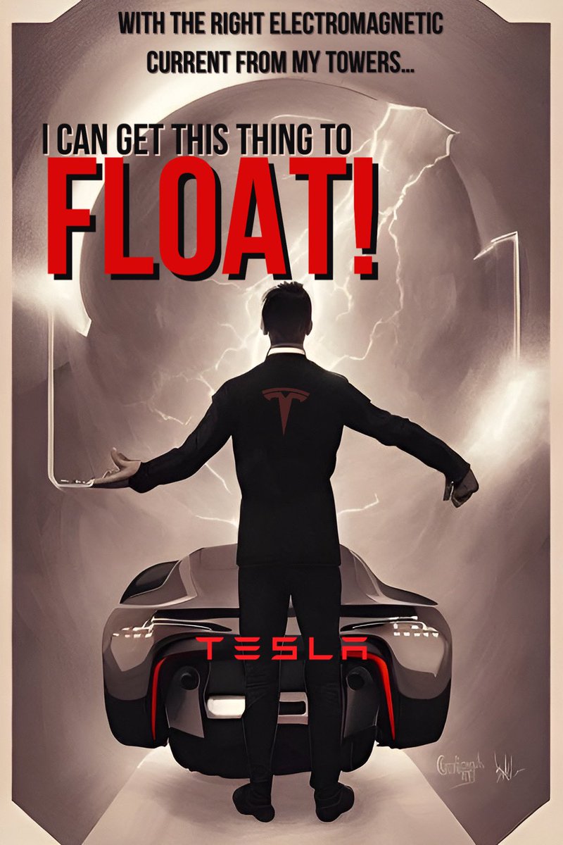 TeslaDarth's tweet photo. With The Right Electromagnetic Current From My Towers…

I CAN GET THIS THING TO FLOAT 😯😮😲🤩🤯💥🔥🔥⚡️⚡️‼️

#Tesla #NikolaTesla #TeslaTechnology #FlyingCars #Technology #AdvancedElectromagnetics #Physics #AdvancedPhysics #Aeronautics #Aviation @elonmusk @Tesla @SpaceX #SpaceX https://t.co/iLa1qYNRoH