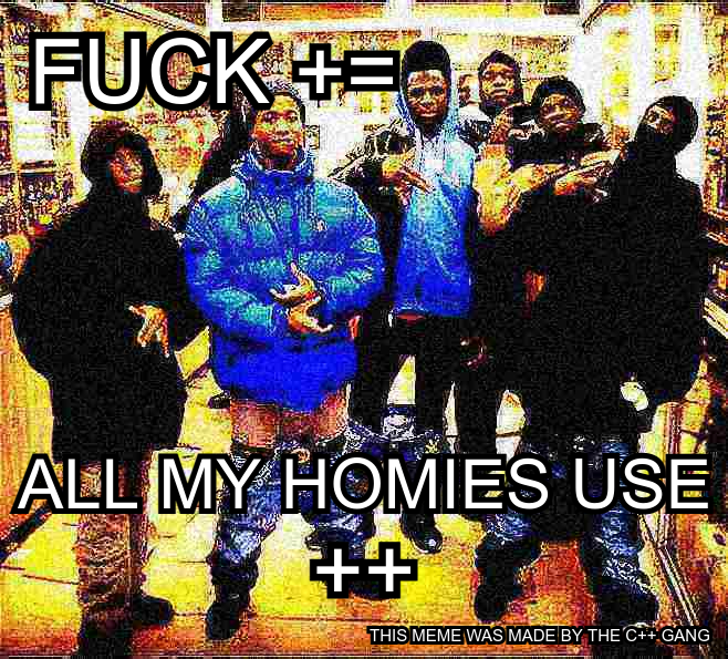 programemes's tweet image. C++ GANG RISE UP

Source: reddit.com/r/ProgrammerHu…