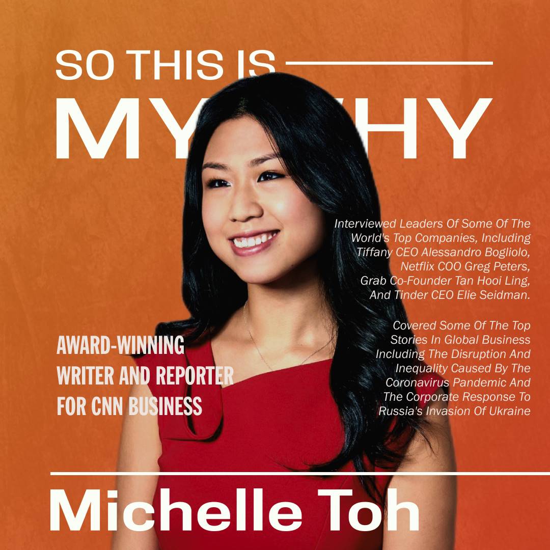 lawyah's tweet photo. I grew up watching @CNN.

But what is it like to actually work there?

Is it just like Reese Witherspoon's "The Morning Show"? 🙊

To answer that, we have @michelletoh_ - writer/reporter at @CNNBusiness - on @SoThisIsMyWhyP1!

Leave a comment if you have any questions for her :) https://t.co/FEsl1uHRlR