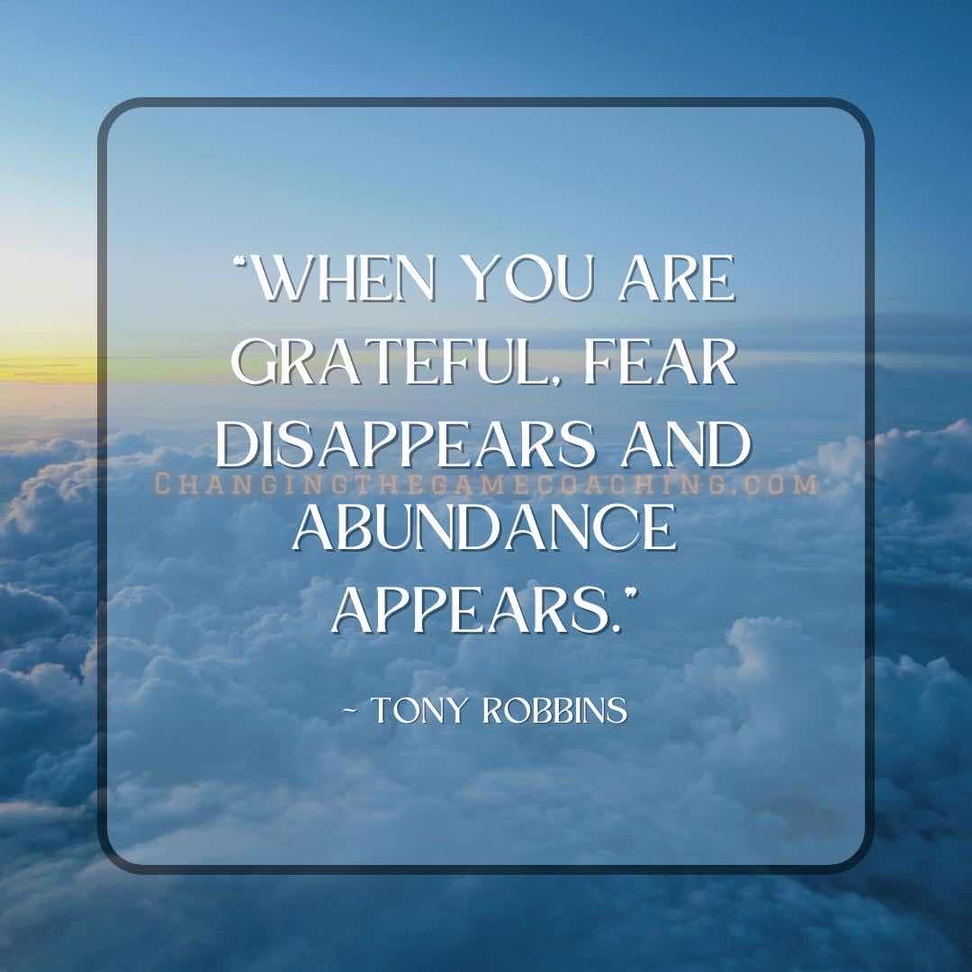 2ChangeTheGame's tweet photo. “When you are grateful, fear disappears and abundance appears.” ~ Tony Robbins 

#HappyThanksgiving #Thanksgiving2022 #thankful #thankfulness #gratitude #grateful #abundance #fear #fearless #blessings #changethegame #changingthegame https://t.co/XZit20Nd93