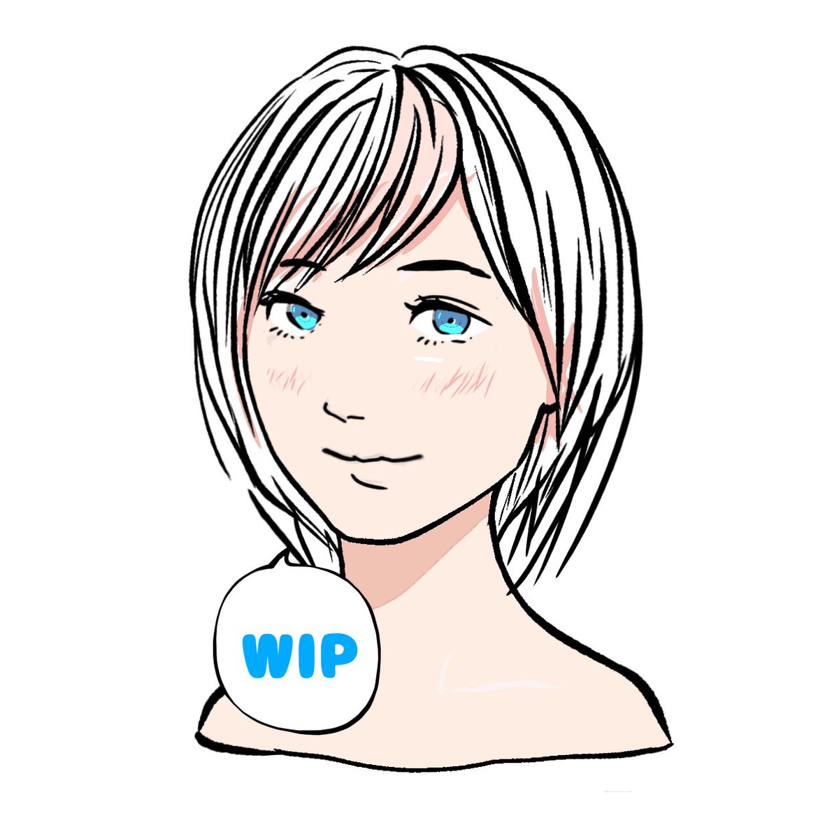 上目づかいガール2人目
線を少し強めにしてみました。
#NFT #NFTGiveaways 
Upward gaze girl 2nd.
I made the lines a little stronger.