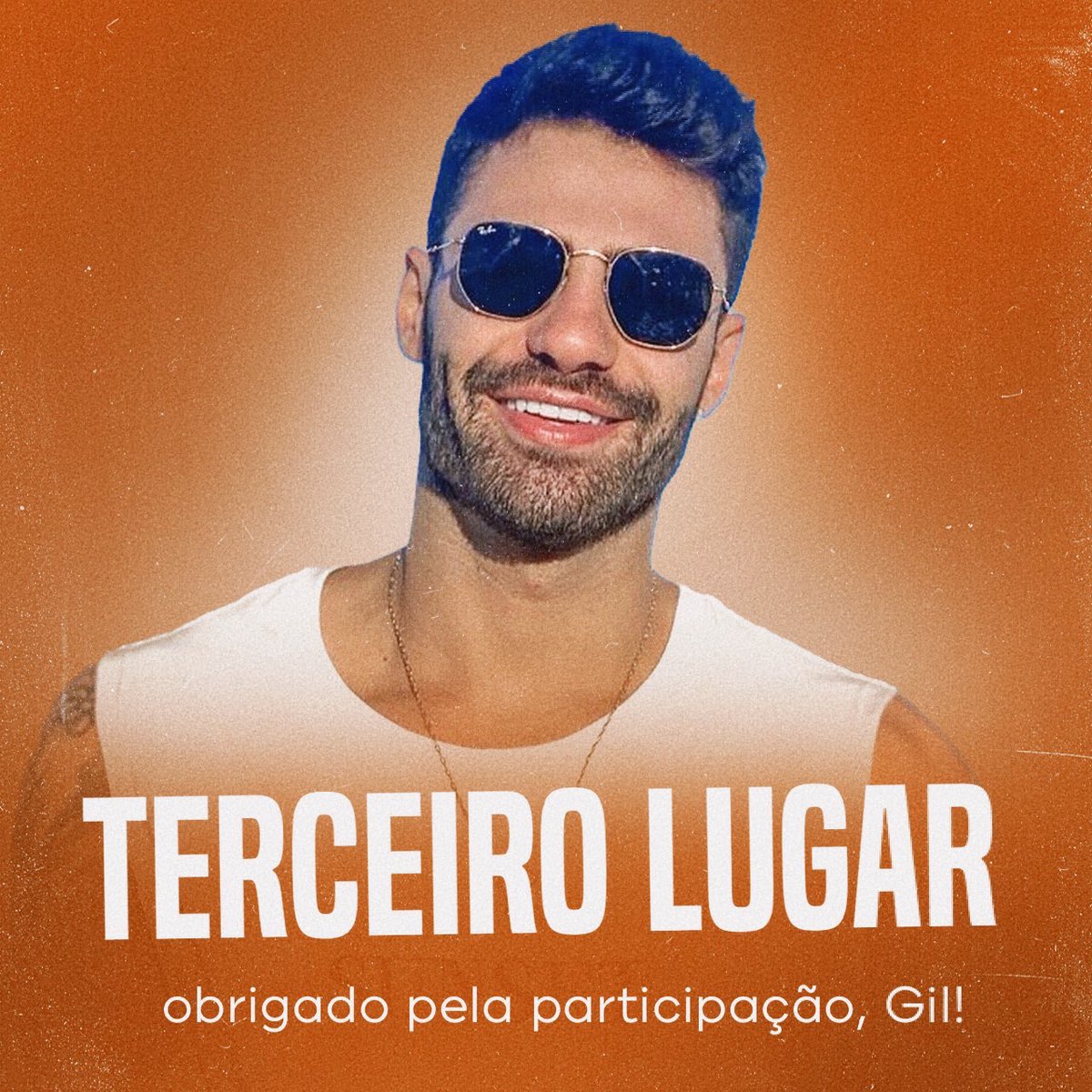 biiocomenta's tweet photo. GIGANTE ! 
O pódio e com terceiro lugar e seu com 19,53% Gil ! 

@giltuitta 

#FinalFriends https://t.co/nizjqjKKcr