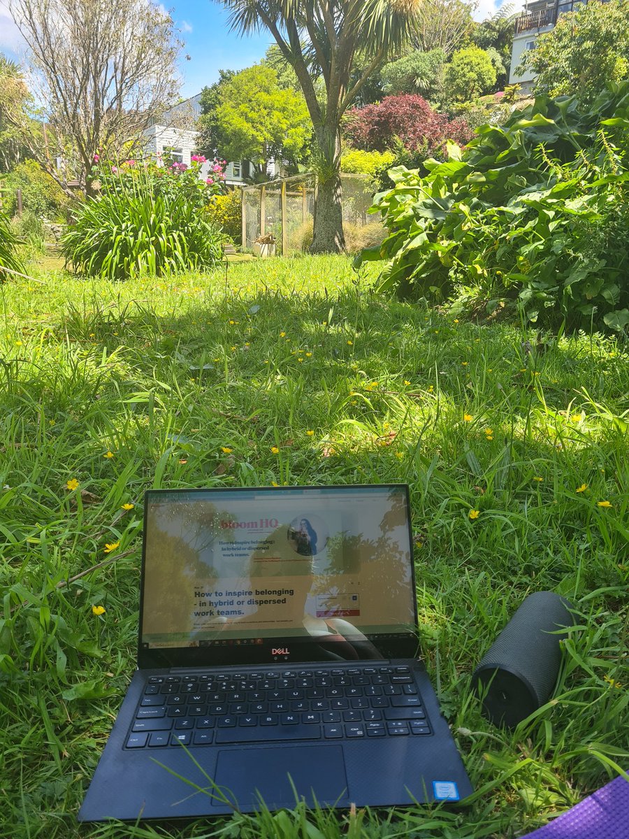 Working from the garden for the afternoon 😍
Very grateful for the wifi my partner set up down here