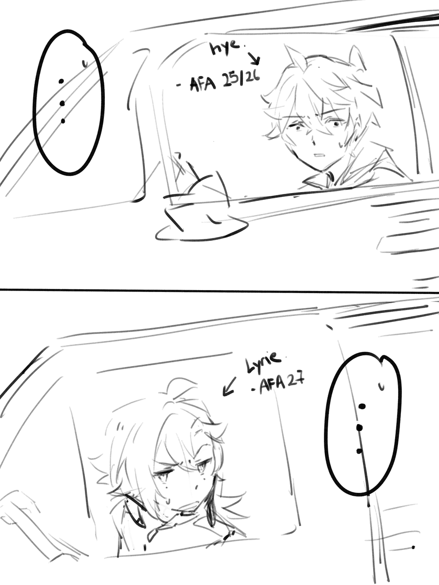visual representation of me and @peachye_ going to cons
2回すれ違った 
