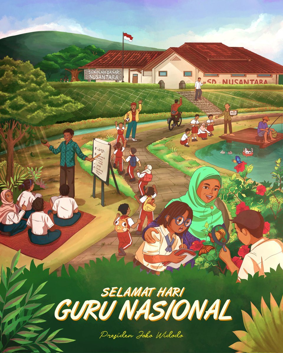 jokowi's tweet image. Kian ke depan, tantangan kian berat. Hanya dengan pendidikan yang baik, anak-anak kita akan siap memasuki masa depan dengan kompetisi yang sengit. 

Para guru menjadi tumpuan kita untuk mempersiapkan dan menempa anak-anak bangsa menghadapi tantangan dan mewujudkan harapan kita.