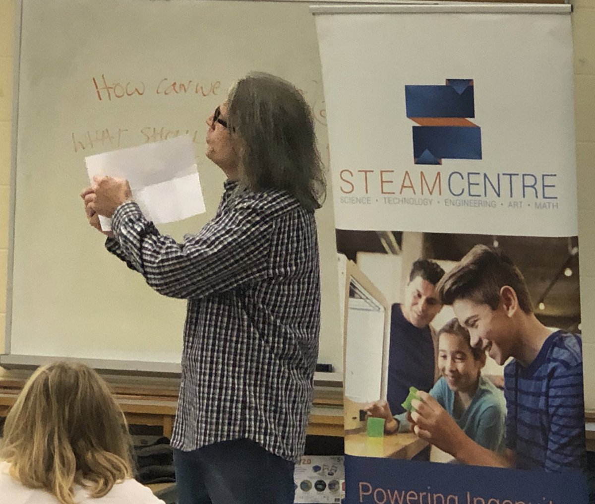 BriscoeClass's tweet photo. It was an inspiring day with @TVDSB @trudeaufi @steameducentres #StudentsBuildCities @ExperienceTVDSB as the 7/8s used Design Thinking to empower their ideas to improve their community. @TVDSBSafeSchool https://t.co/WVanAVAJoq