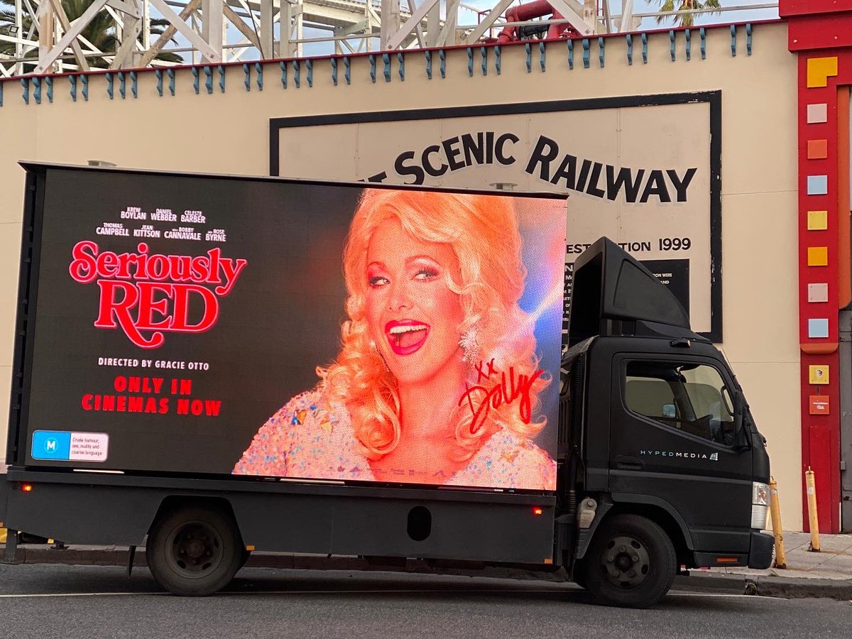 HypedMedia's tweet photo. Seriously Red now in cinemas with some fabulous cast🍿Go check it out🎬 #seriouslyred #roadshow #omd #gracieotto https://t.co/8rqziwPqlO