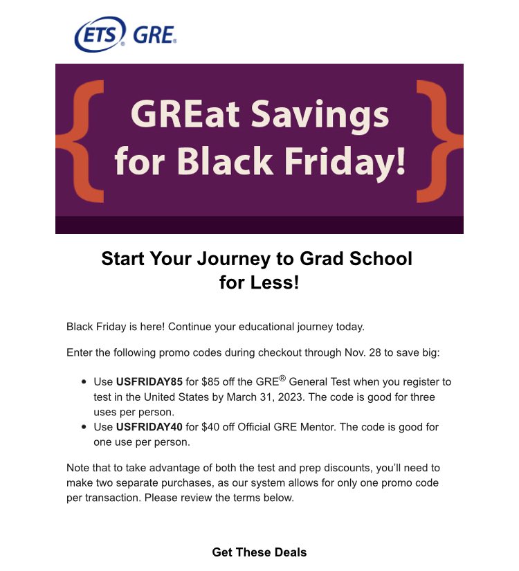 Something about Black Friday-ing one of the requirements to US higher education seems off #BlackFriday
