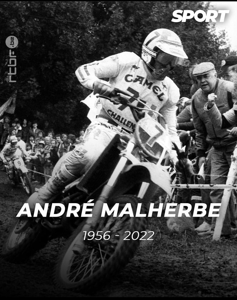 RIP André Malherbe, star triplement couronnée de la catégorie reine du motocross au début des années 80
Un destin tragique pour le pilote belge 🇧🇪 avec un accident sur les pistes du #Dakar 88 qui le laissa tétraplégique.
Un grand champion s’en est allé à 66 ans
