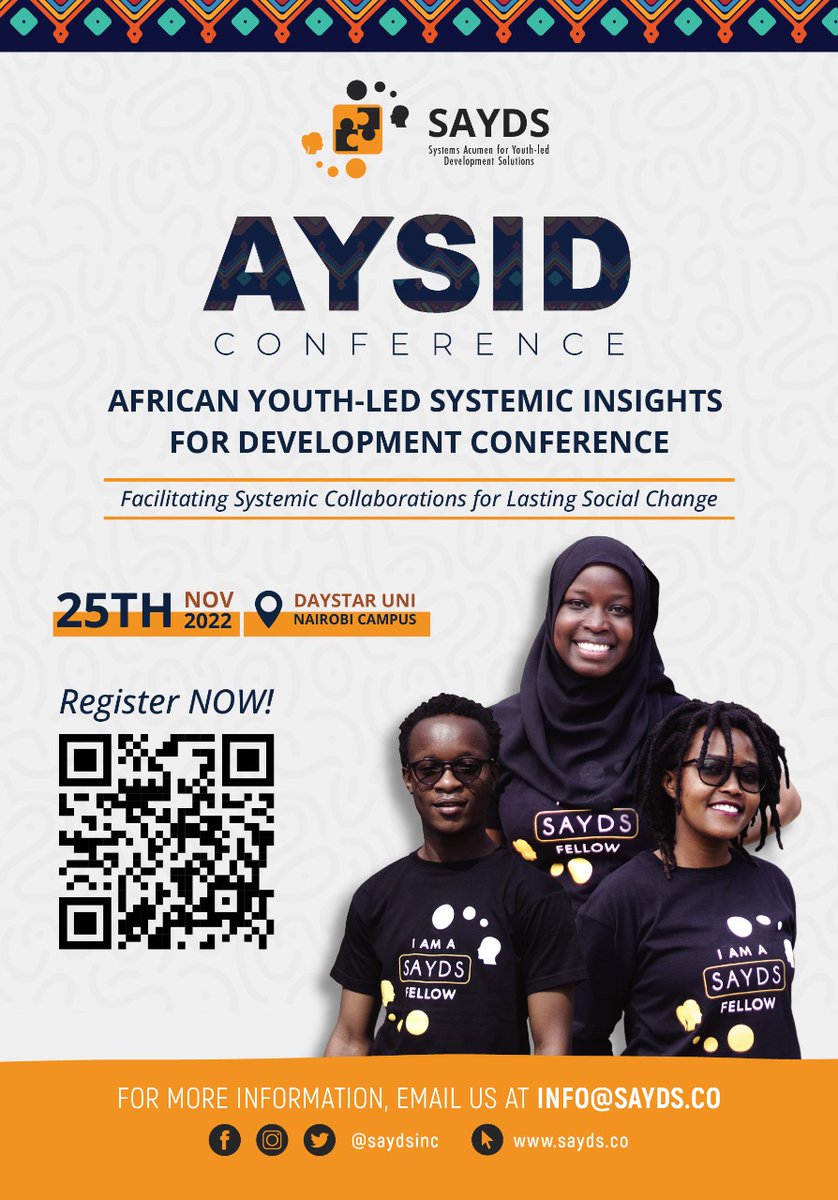 SAYDs fellows invites you for a conference at Day star university .