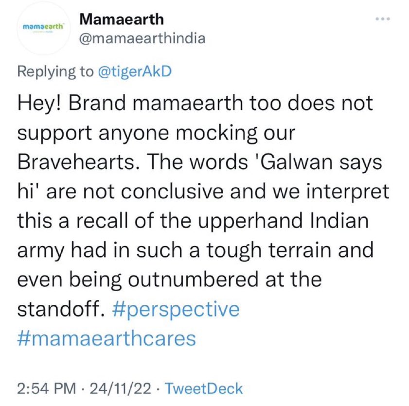 sgraphic_in's tweet photo. Mama Earth has deleted its tweet. 

I used to buy their products for my little nieces and from now onwards I won't buy any of 
@mamaearthindia
 products and ask everybody in my vicinity to boycott their products. Enough is enough
#BoycottMamaEarth #FolloForFolloBack https://t.co/J6goLmn3Xi