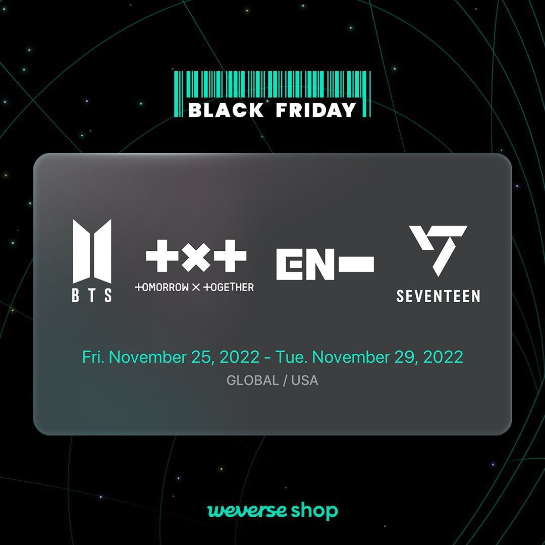 Sheumi Cart on Twitter "WEVERSE BLACK FRIDAY SALE PH GO 