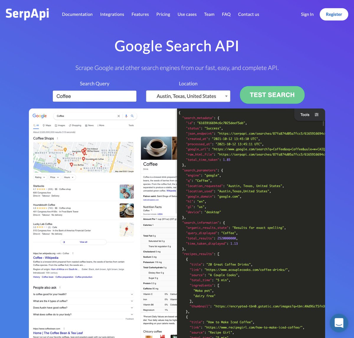 Programming API Resource — Serp API