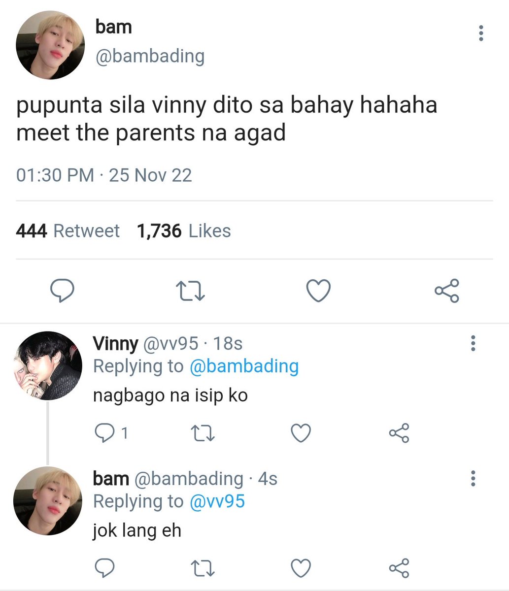 Filo #Taekookau Where In..

Vinny ( Kth ) And Cion ( Jjk ) Are Always Coming At Each Other'S Neck. 190