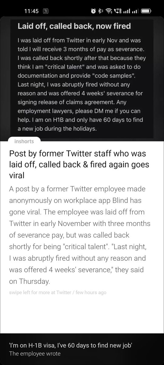 Pbhajanka's tweet photo. Feels very bad for this guy #Twitter #twitterlayoff #TwitterIsDead https://t.co/2IAnV7CpI7