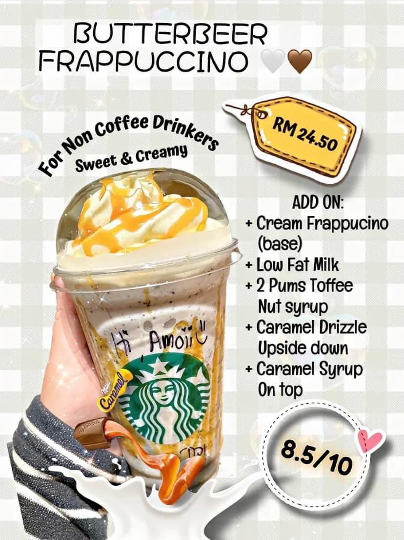 MalaysianFoods's tweet photo. Resepi starbucks yg boleh try nanti. Tak payah susah2 fikir nak minum apa, tunjuk je resepi yg share ni dgn barista hensem dan cantik korang tu. 

Soal rasa, confirm sedap!🤩 https://t.co/hJl40792TX