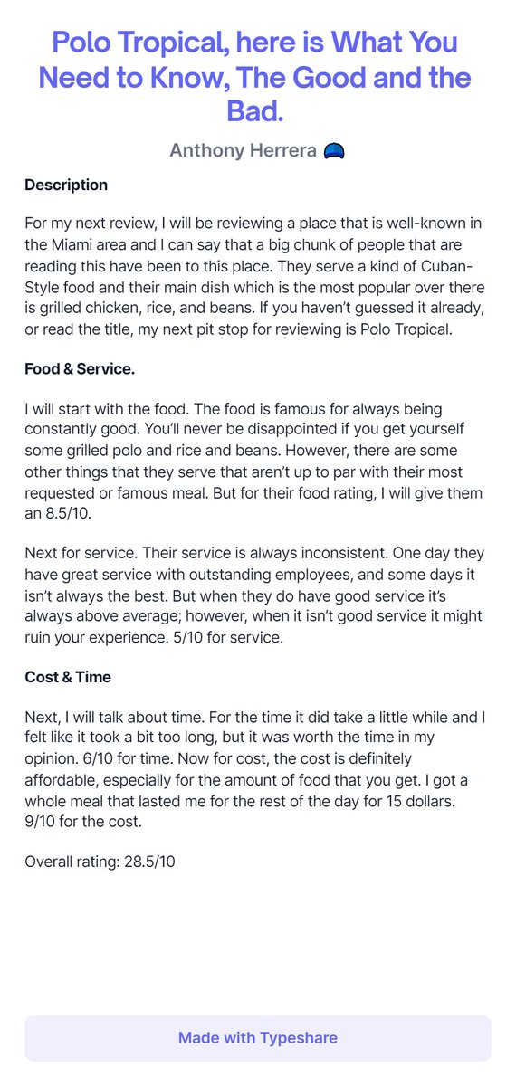 Anthony05065820's tweet photo. Polo Tropical, here is What You Need to Know, The Good and the Bad. #20430challenge 
@Carsongonzzz

@_carlosg3

@AmandaGottardi5 https://t.co/3CAhDmMnCs