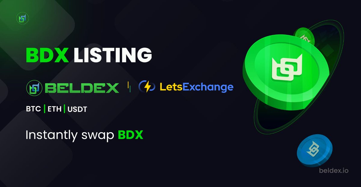 Beldex_privacy's tweet photo. BDX is live on @letsexchange_io, a KYC-free, registration-free crypto exchange platform 
#beldex https://t.co/fem42YSWED