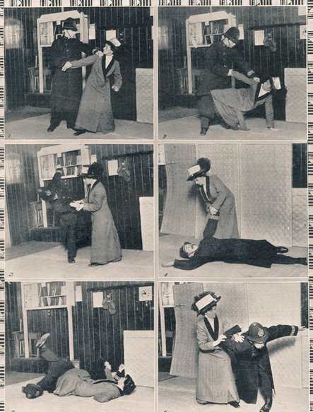 UK suffragettes (WSPU) taught themselves jiu-jitsu to defend themselves against violence from police and male vigilantes (image via Mary Evans Picture Library) #womensmartialarts 
25 November, 
International Day for the #EliminationofViolenceagainstWomen