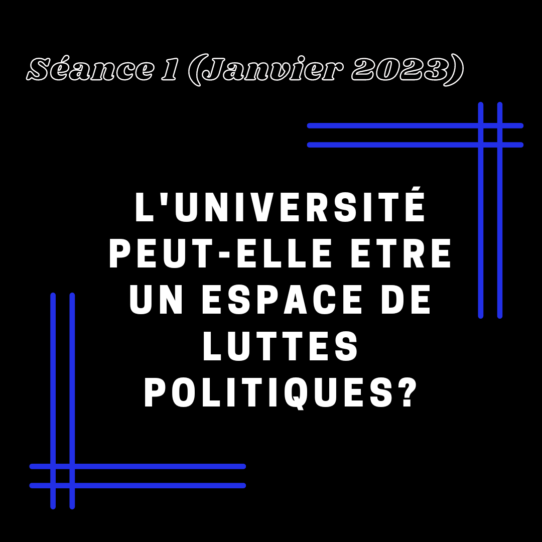 SeminaireGRASS's tweet photo. 🔥Le séminaire GRASS (Groupe de Réflexion Autour des Savoirs Situés) est de retour! Nous avons hâte d'échanger avec vous en 2023 autour du thème “Politiser les savoirs”. RDV en janvier ➡️ “L’université peut-elle être un espace de luttes politiques?” Orga: @Louz_lh &amp; @DeborahLeter https://t.co/5KnvrGLDvY