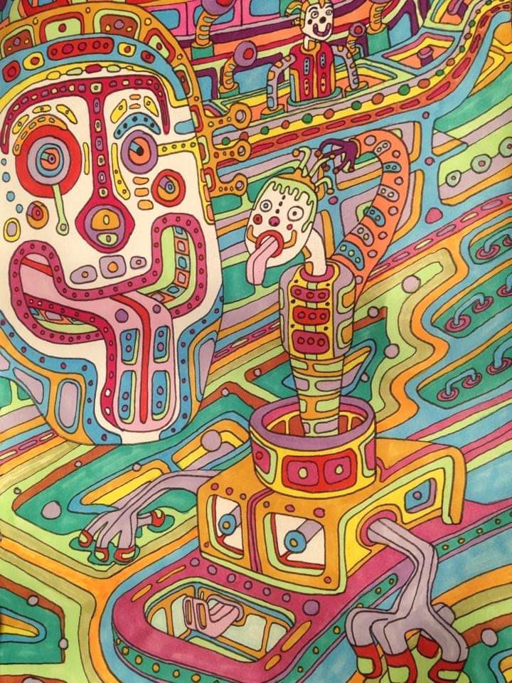 harrypackart1's tweet image. I decided one day that I didn’t really care,
So I unscrewed my brain and I put it over there,
A curtain dropped down and everything seemed mad,
And I saw these funny people who seemed incredibly glad 🤡