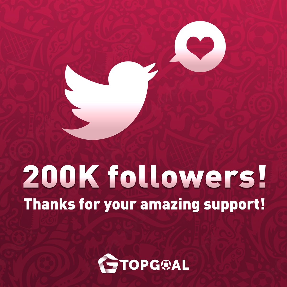 🎉Thanksgiving Day meets 200K followers🎉

Thanks for your support and attention all the time.❤️

To celebrate, Top 5 touching stories with 50TMT each🤑

1️⃣ Comment your stories about TopGoal &amp; something you're grateful this year
2️⃣ Use #GratefulTopGoal
3️⃣ LIKE+RT+Tag 3 friends