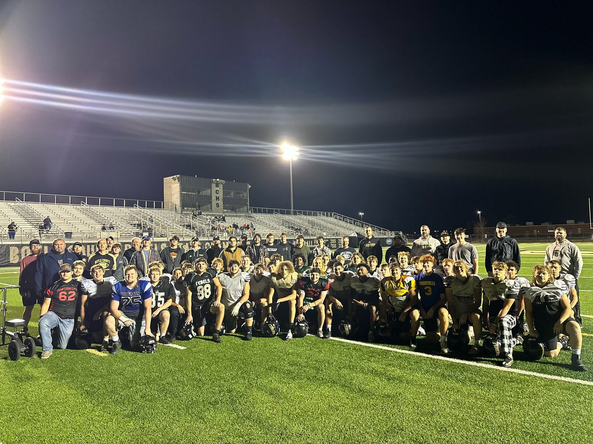 We loved the support from the community tonight for the Rebels. There’s a lot of blood, sweat, and tears that have been shed by the men in this picture that paved the way for this program! Make it out tomorrow to Rebel Stadium at 7:30 as your Rebels take the field! #LND