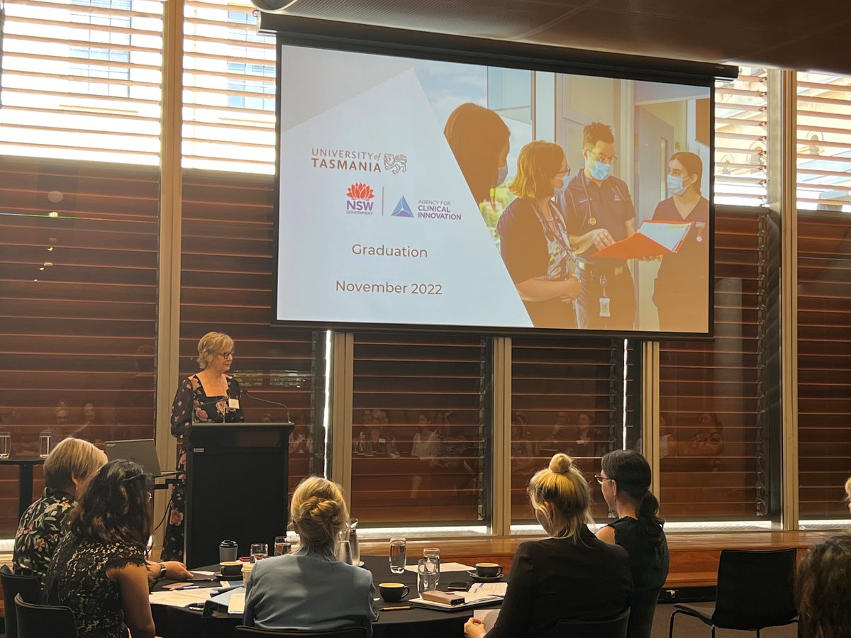 Adaptation and growth is a focus for today's <a href="/UTAS_/">University of Tasmania</a> and ACI #CHRSchool graduation. @Lea_Kirkwood1, our Director of System Transformation Evaluation and Patient Experience, welcomes and congratulates the graduates. <a href="/CumminsTricia/">Tricia Cummins</a>