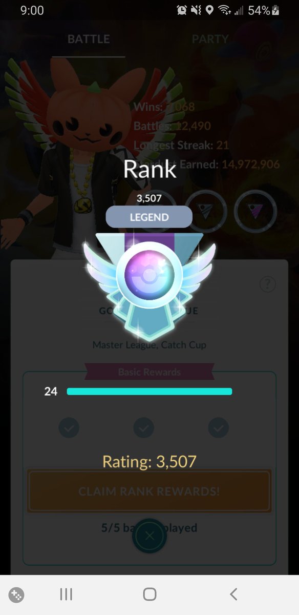 Broke into the 3500s. Still need to keep playing for 20 more wins to finish the 500 wins timed research. 😅