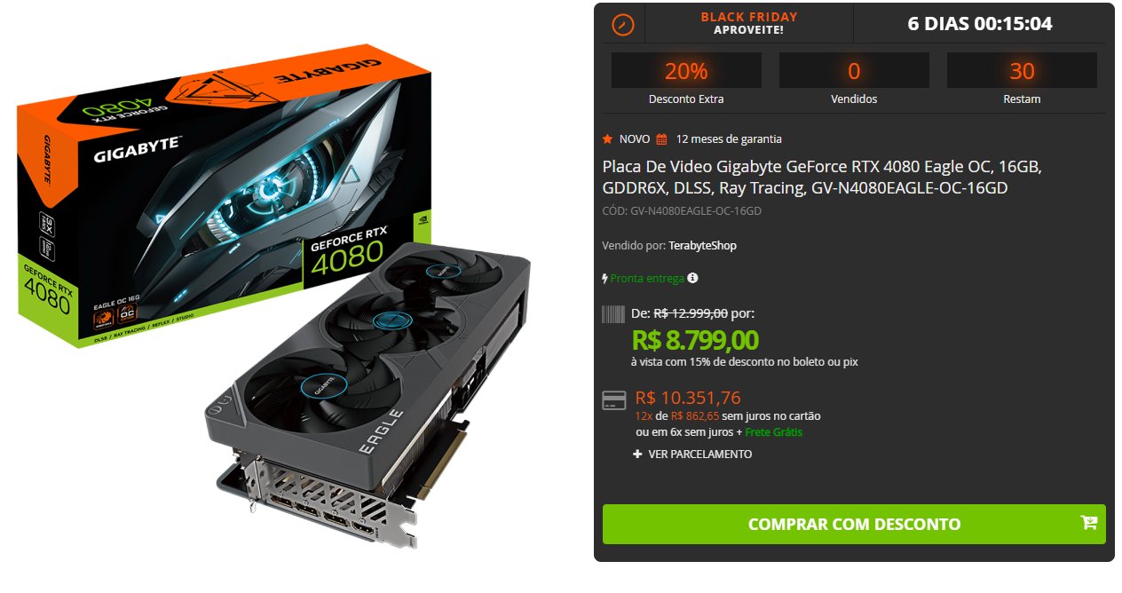 Gigabyte GeForce RTX 4080 EAGLE OC 16GB GDDR6X