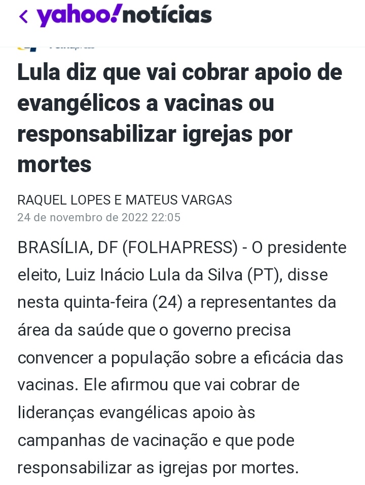ATENÇÃO IGREJAS!

O presidente eleito disse durante a campanha que colocaria padres e pastores em seu devidos lugares.  Hoje ele fez nova ameaça aos  pastores. Acho que teremos dias difíceis pela frente