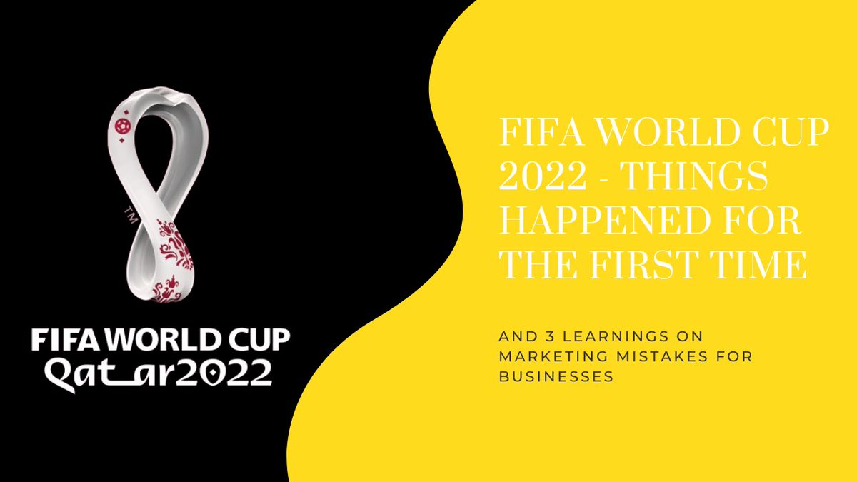 ledongocKTD's tweet photo. @FIFAWorldCupQTR - THINGS HAPPENED FOR THE FIRST TIME AND 3 LEARNINGS ON #marketing  MISTAKES FOR BUSINESSES
--------------------------------
For more information about #marketingstrategy  and #business, FOLLOW ME
📝Twitter: @HuuLeDo 
Read more: https://t.co/UIjRvjrz5p https://t.co/yiYSXpi6sB
